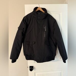 Noize Men's Black Max Bomber Parker Jacket